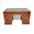 1950s Vintage Pedestal Desk in Burr Walnut with Leather Top, 1950 For Sale - Image 5 of 11