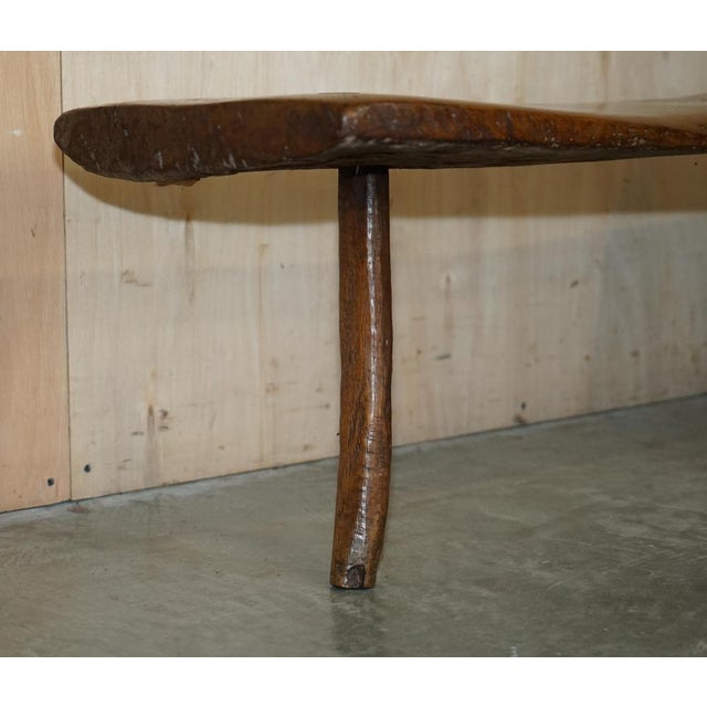 Wood 18th Century Spanish Three Legged Coffee Table, 1740s For Sale - Image 7 of 18