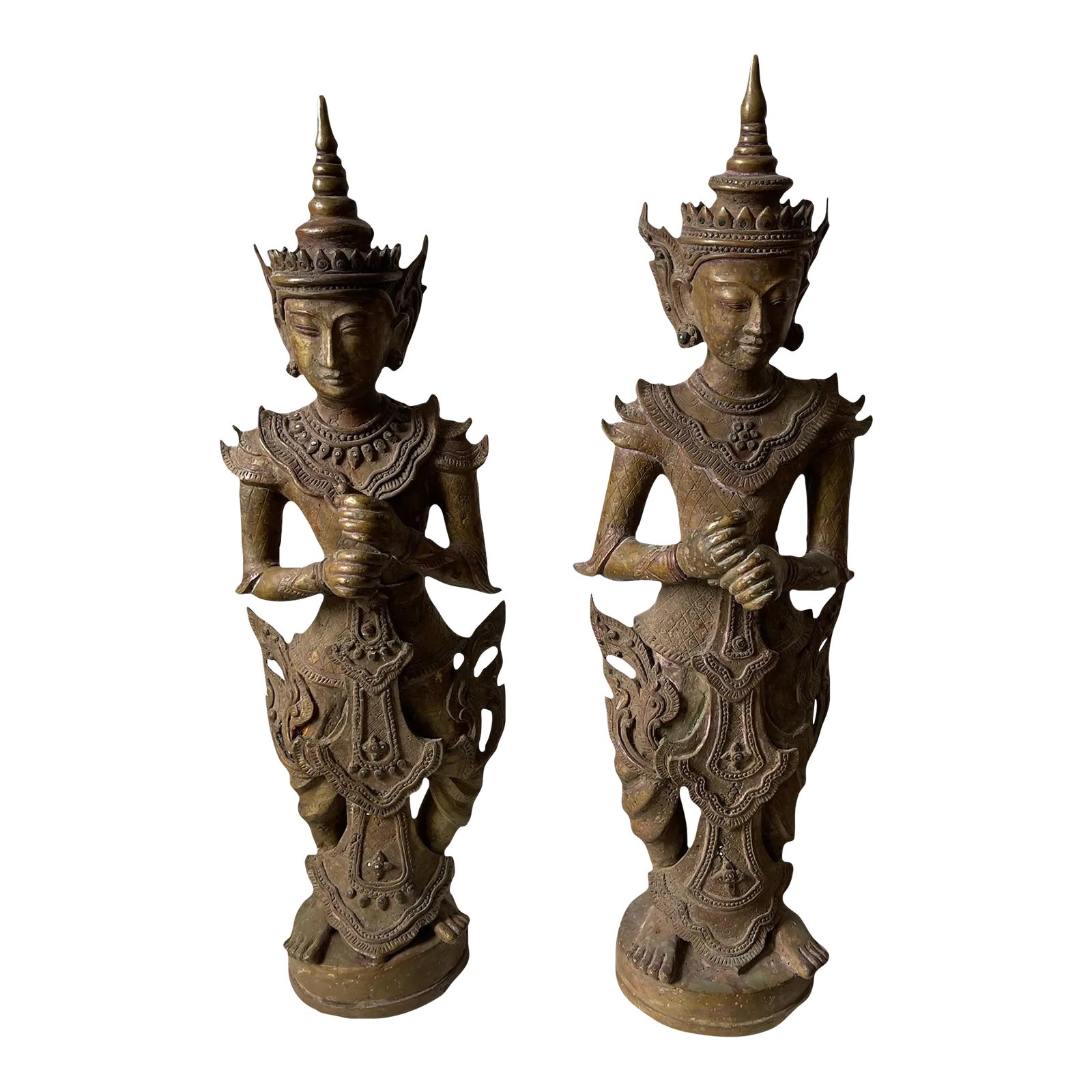 Early 19th Century Bronze South East Asian Temple Guardian Antique ...
