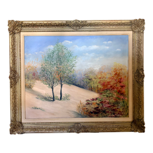 Late 20th Century High Desert Landscape Oil on Canvas, Signed by Artist
