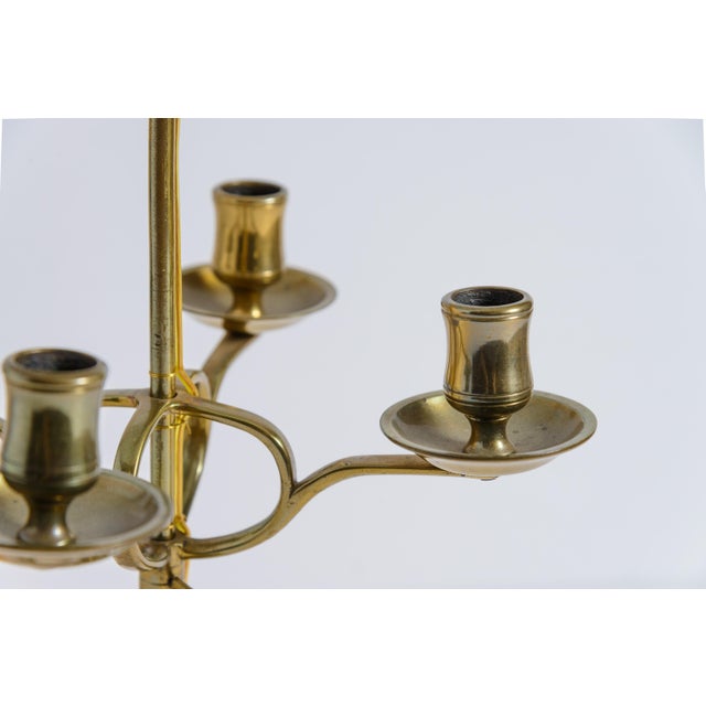 Metal 1960s French Neoclassical Style Bronze Candlesticks Desk Lamps - a Pair For Sale - Image 7 of 10