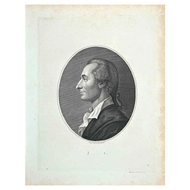 James Caldwall, Portrait of J\.\.i, Original Etching, 1810 For Sale