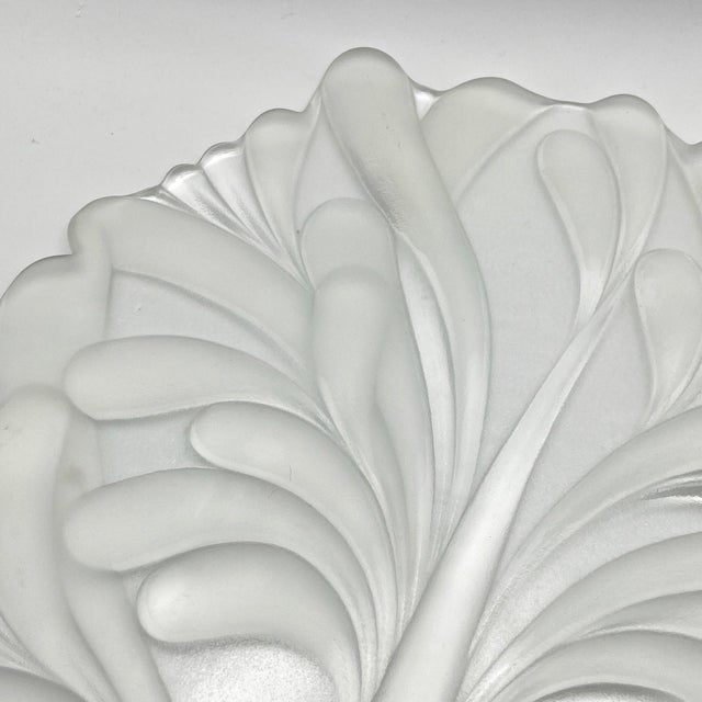 Vintage Walther Crystal for Mikasa “Folia” Cake Plate, Serving Platter by Larry Laslo For Sale - Image 17 of 18