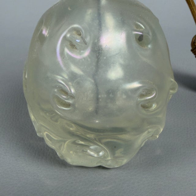 Antique Iridescent Murano Glass Torchon Dressing Table Set by Ercole Barovier for Barovier & Toso, 1940s, Set of 3 For Sale - Image 17 of 18