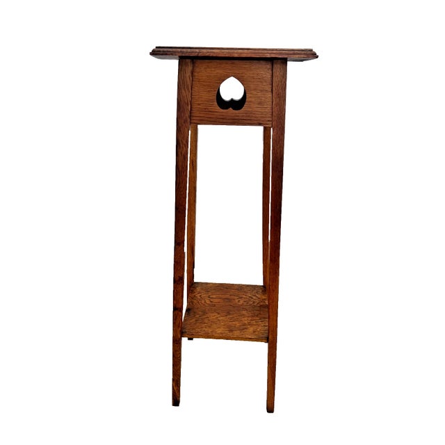 Early 20th Century Oak Plant Stand Two Tier Table, Arts & Crafts ...
