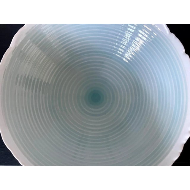 Modern Japanese Contemporary Celadon Ceramic Bowl by Ono Kotaro For Sale - Image 3 of 13