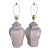 Vintage Pair of Taupe/Nude Ginger Jar Table Lamps For Sale