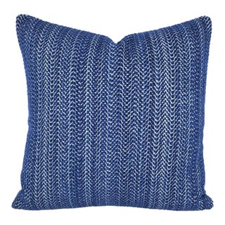 Thibaut Catalina in Navy Pillow Cover For Sale