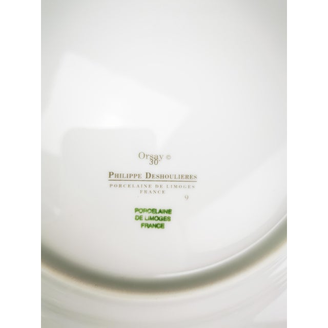 Blue Limoges Porcelain Dinner Plates by Philippe Deshoulières, 2010s, Set of 12 For Sale - Image 8 of 9