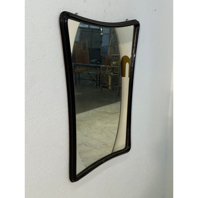 1950s Mid-Century Modern Wall Mirror Italy 1950s For Sale - Image 5 of 7