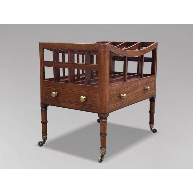 Antique George III Mahogany Canterbury, 1790 For Sale - Image 3 of 9