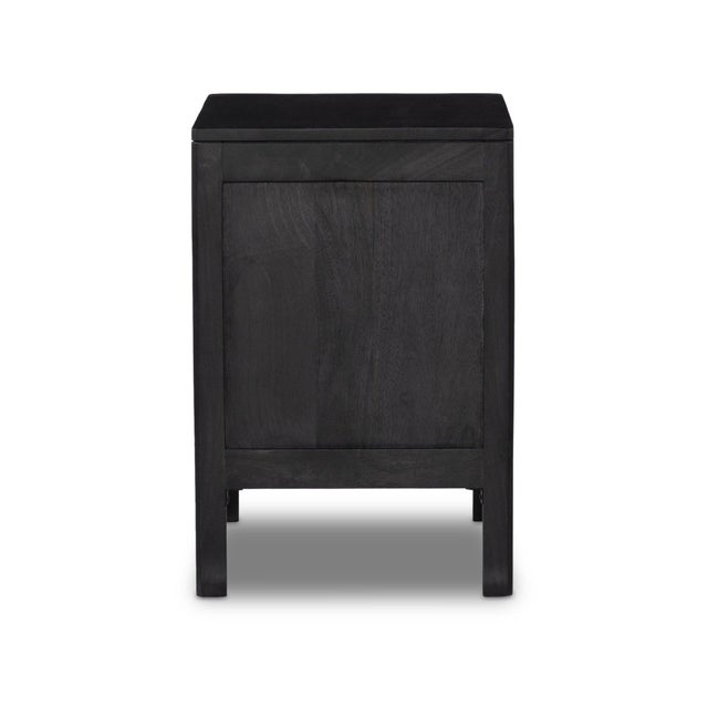 Four Hands Sydney Nightstand - Black Wash, Left For Sale - Image 4 of 10