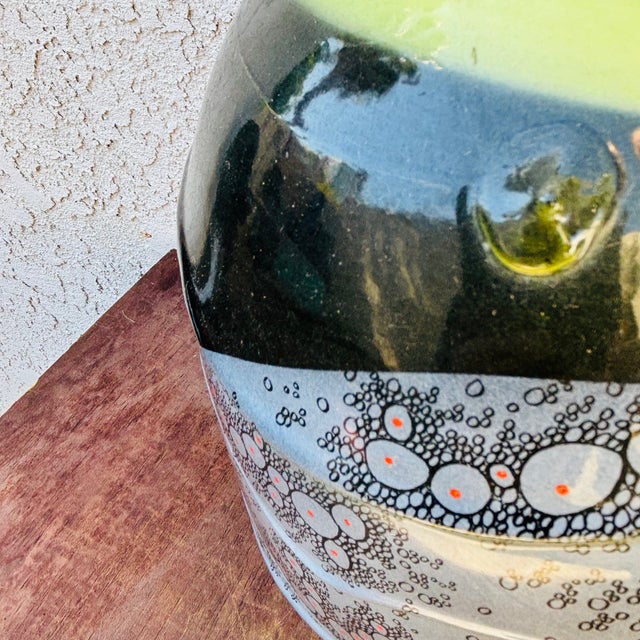 Ceramic Late 20th Century Large Adrian Sandstrom Ceramic Pottery Jar With Lid For Sale - Image 7 of 16