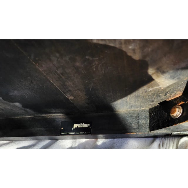 Harvey Probber MCM Burl Dining Conference Table 2 Leaves For Sale - Image 11 of 11
