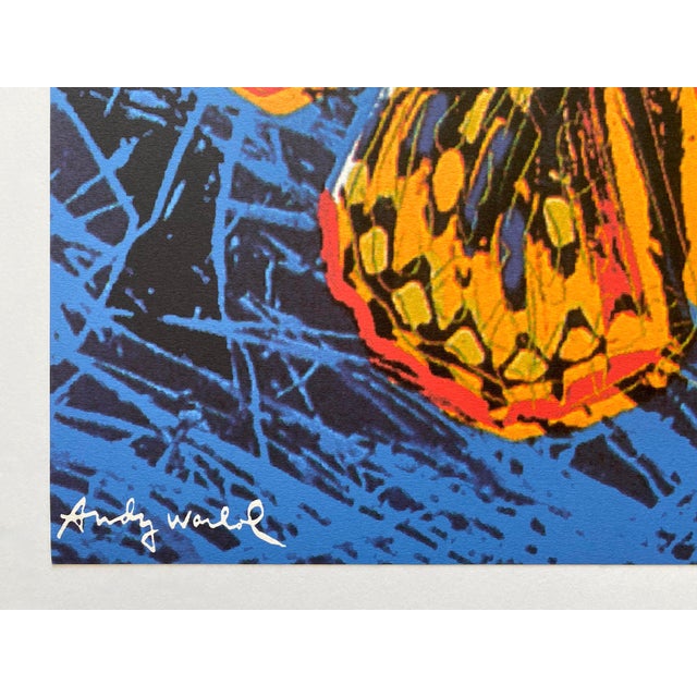 Andy Warhol Vintage 1986 Limited Edition Endangered Species Large Fine Art Lithograph Print " San Francisco Silverspot Butterfly " 1983 For Sale In Kansas City - Image 6 of 12