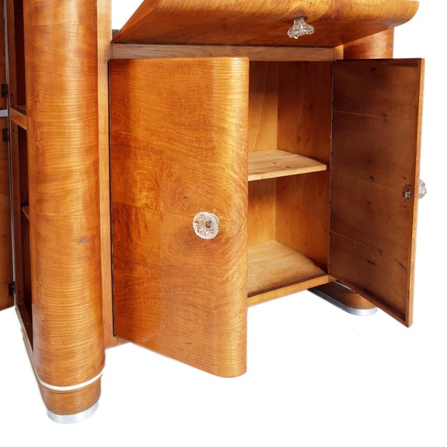 1940s Vintage Art Deco Bar Sideboard by A. Fallica for A. Liporesi, 1940s For Sale - Image 5 of 10