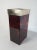 Glam rectangular vase in acrylic glass with tortoise pattern in brown and with a brass rim. Can be used for dried or fresh...