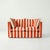 Not Yet Made - Made To Order Sophie Conran Coco 2 Seater Sofa - Petunia Red Stripes with Knife Edge Cushion For Sale - Image 5 of 5