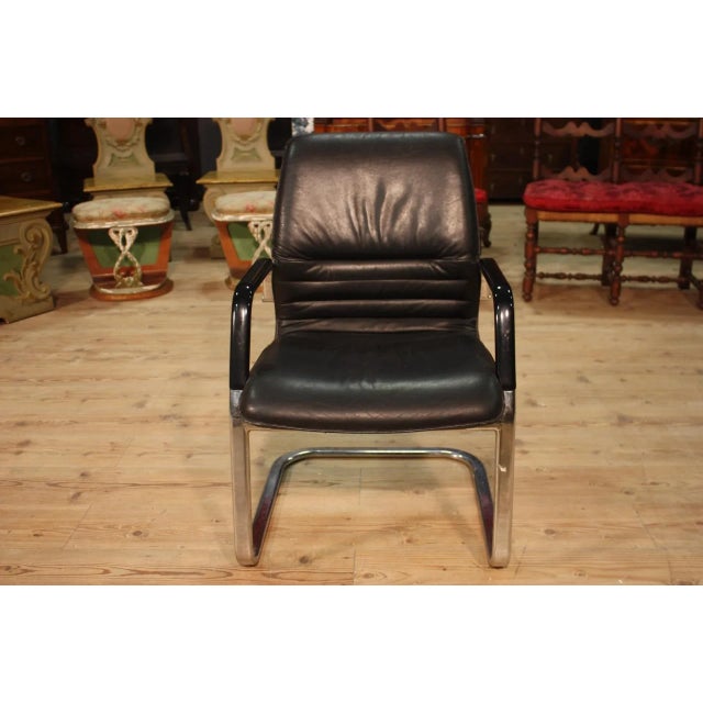 Plastic, Iron & Imitation Leather Armchair, 1980s For Sale - Image 13 of 15