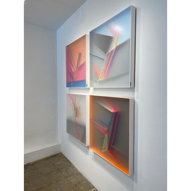 Contemporary Kal Mansur, Future Summary Twenty-Five: Abstract Wall Sculpture, 2025, Acrylic Glass and Polymer For Sale - Image 3 of 8
