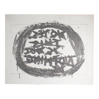 Signed Graphite Drawing by James Spencer Russell For Sale