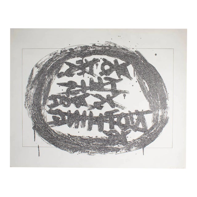 Signed Graphite Drawing by James Spencer Russell For Sale