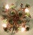 A French Toleware Bistro Ceiling Light, Decorated with Vines This is a very decorative ceiling light, the light is...