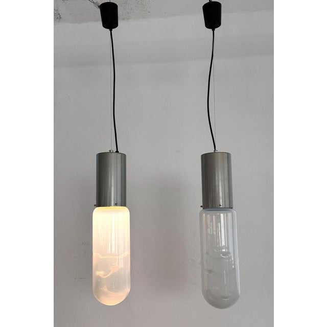 Italian Ata Pendant Lights by Giusto Toso for Leucos, 1970s, Set of 2 For Sale - Image 9 of 18