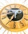 Mid-Century Modern 1950s MCM Starburst Wall Clock With Key For Sale - Image 3 of 7