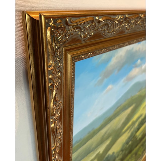 Tuscan Countryside Impressionist Oil Painting, Framed For Sale - Image 16 of 18