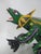 Large hand painted wood Lizard figure, made in Oaxaca, Mexico, traditionally known as Alebrije. Whimsical stylized iguana...