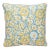 The House of Scalamandré Maiden Floral Square Pillow, Aruba For Sale