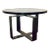Industrial Modern Smoked Textured Thick Glass Cocktail Table For Sale