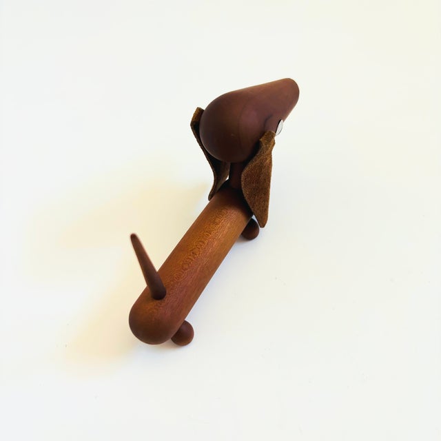Mid-Century Modern MCM Senshukai Wood Royal Pet - Dachshund For Sale - Image 3 of 7