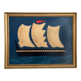 Contemporary Impressionist Style Seascape Painting on Canvas, Framed For Sale