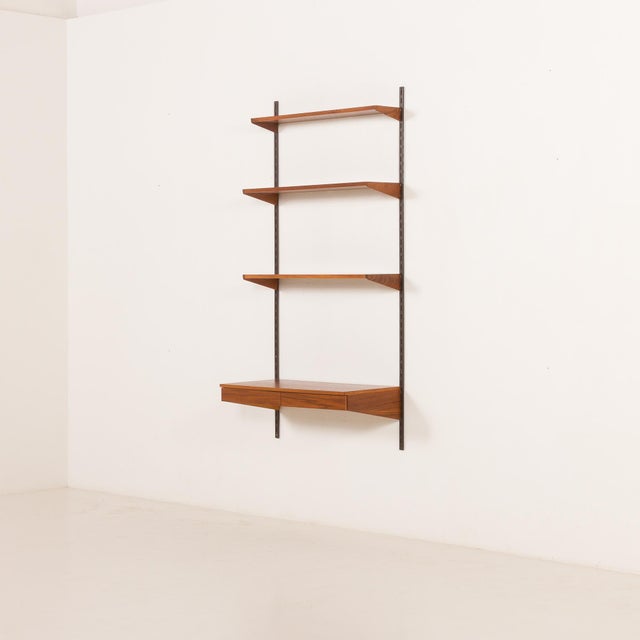 Teak Shelving Unit with Desk by Kai Kristiansen for FM Møbler, Denmark, 1960s For Sale - Image 4 of 14