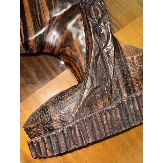 Large African Wedding Masks, 1950s, Set of 2 For Sale - Image 12 of 14