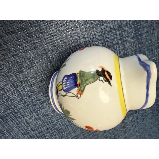 1980s 1980s Quimper Faience Small Creamer For Sale - Image 5 of 11