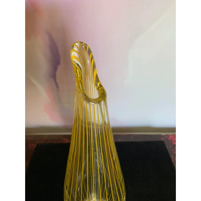 Glass Mid-Century Sixten Wennerstrand/Bengt Orup Vase for Johansfors Glasbruk For Sale - Image 7 of 8