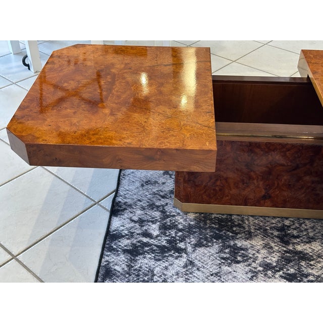 Vintage French Coffee Table in Elm Burl Wood, 1970 For Sale - Image 16 of 18