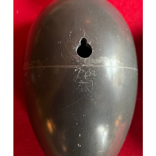 Johan Meijerink (Dutch 1948 - 2011) Modernist Bronze Ovoid Egg Wall Sculptures With Crescent Finials - A Pair For Sale - Image 10 of 14