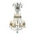 Antique Louis XIV Style French Crystal & Silvered Gilt Bronze Chandelier For Sale