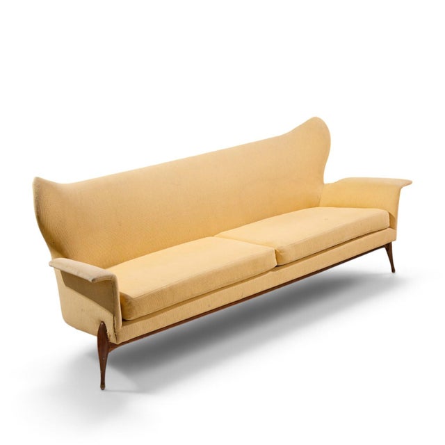 Ben Seibel Mid Century Walnut Gala Sofa For Sale - Image 9 of 9