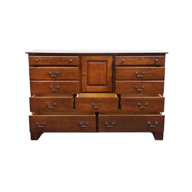 Kincaid Furniture Solid Cherry Early American Traditional Style 64" Triple Dresser 79-161 For Sale In Kansas City - Image 6 of 12