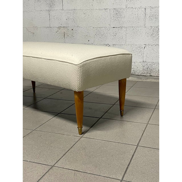 Bench in Maple and Wool, 1940s For Sale - Image 4 of 16