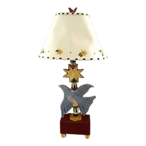 Late 20th Century Heather Lane Pottery Bird Lamp