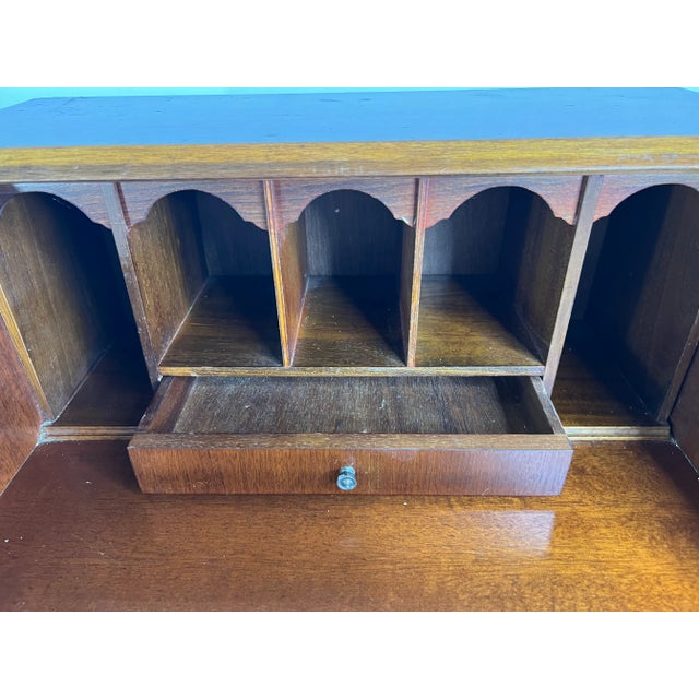 Mahogany Secretary from Burton Reproductions, England, 1970s For Sale - Image 9 of 13