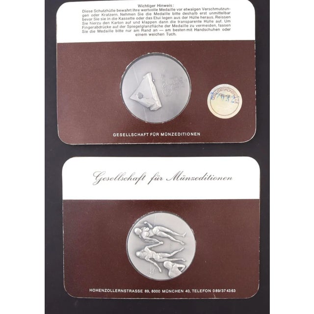 The Ten Commandments Silver Medallion Set by Salvador Dali For Sale - Image 9 of 10