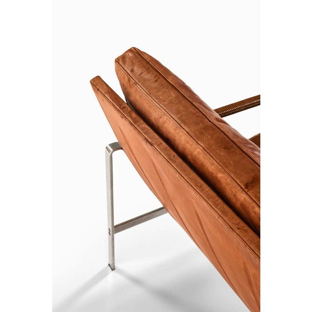 Sofa in Steel and Leather by Preben Fabricius & Jørgen Kastholm, 1960s For Sale - Image 6 of 10