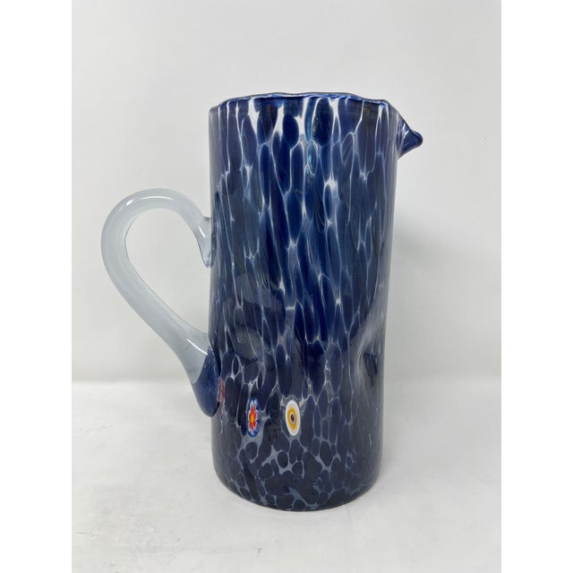 Millefiore Murano Glass Pitcher For Sale In Naples, FL - Image 6 of 7